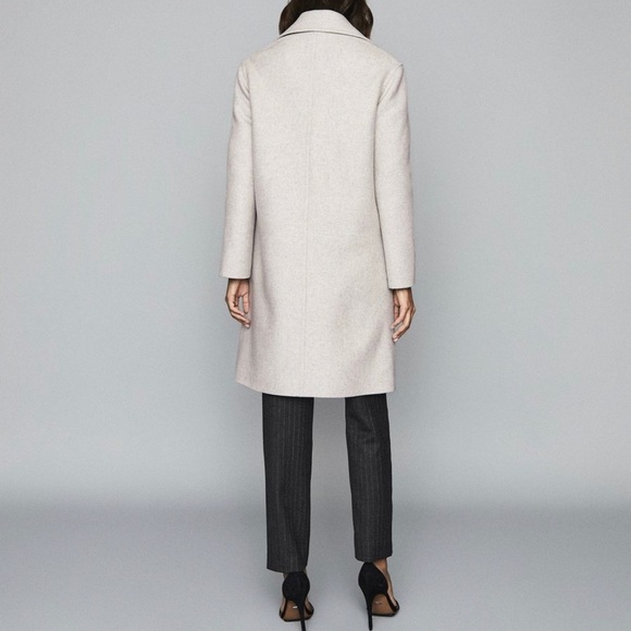 REISS ALYX MELANGE WOOL BLEND COAT - Picture 3 of 3
